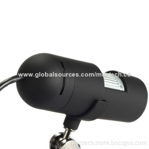 2MP 200x USB Digital Microscope Camera with 5V DC Power Source, CE, FCC, RoHS Marks